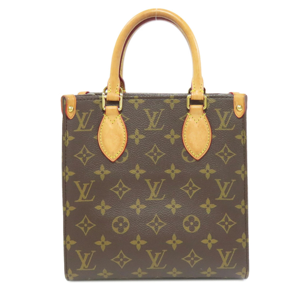 Louis Vuitton Canvas Plat Handbag Monogram Sac